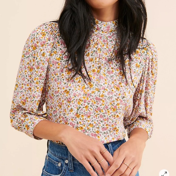 ROLLA'S Tops - Rolla's Stephanie Coast Floral cropped Blouse